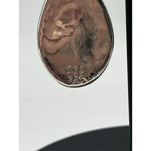 SSD Simon Sebbag Designs Oval Blue Stone Sterling Silver Dangle Large Earrings - Picture 2 of 14